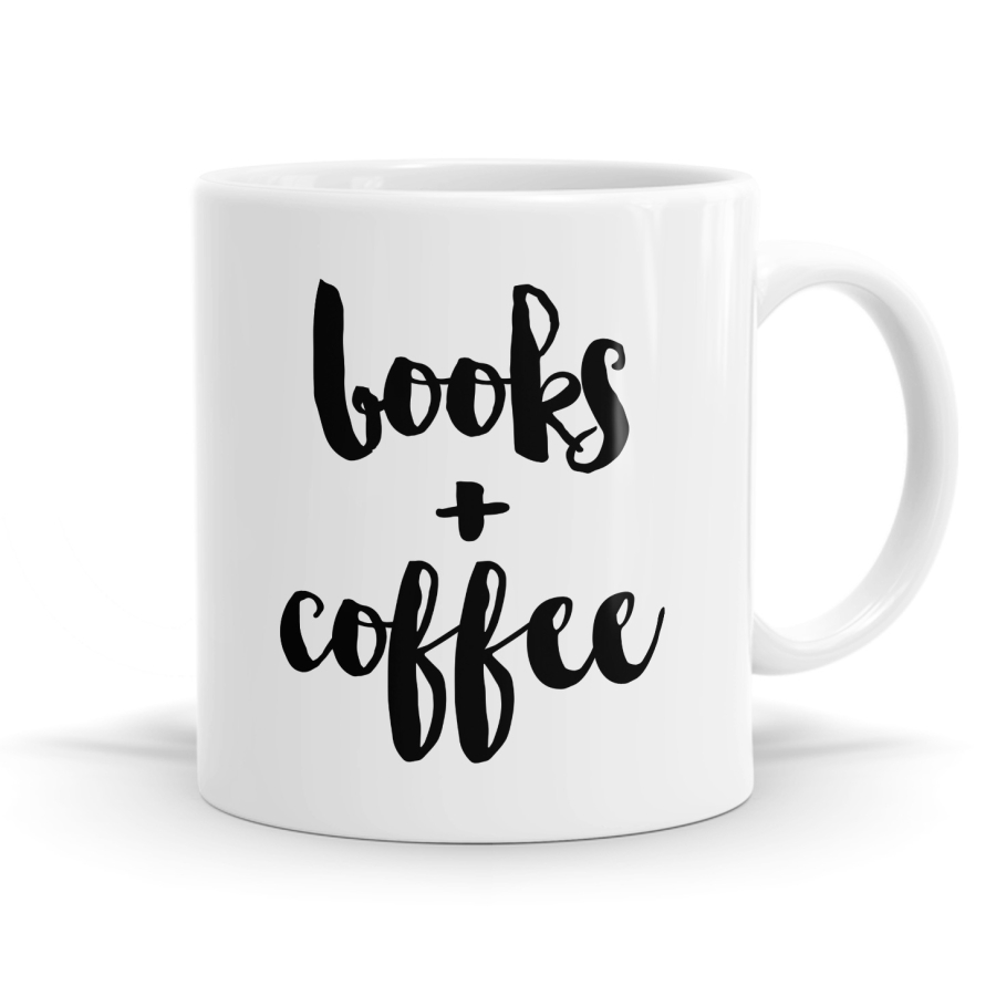 Books + Coffee Mug