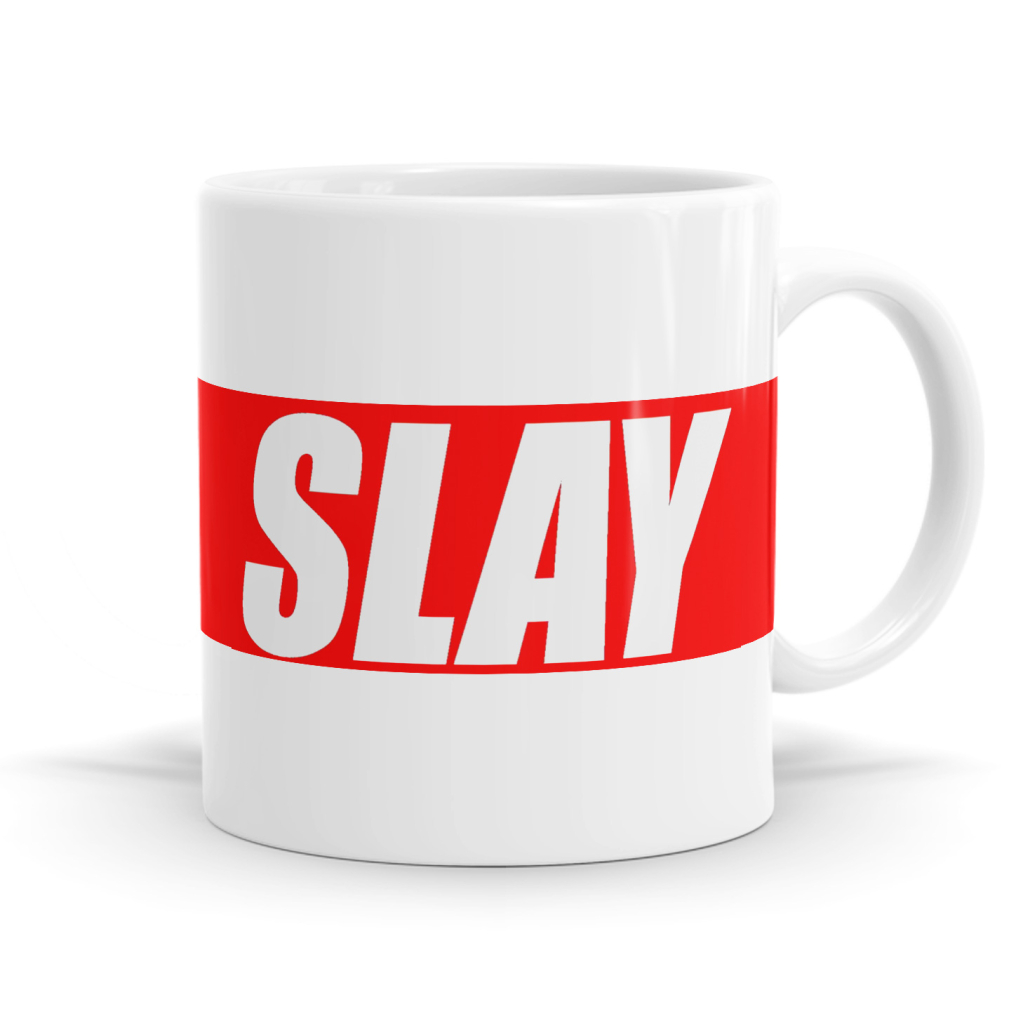 Slay Red Band Mug