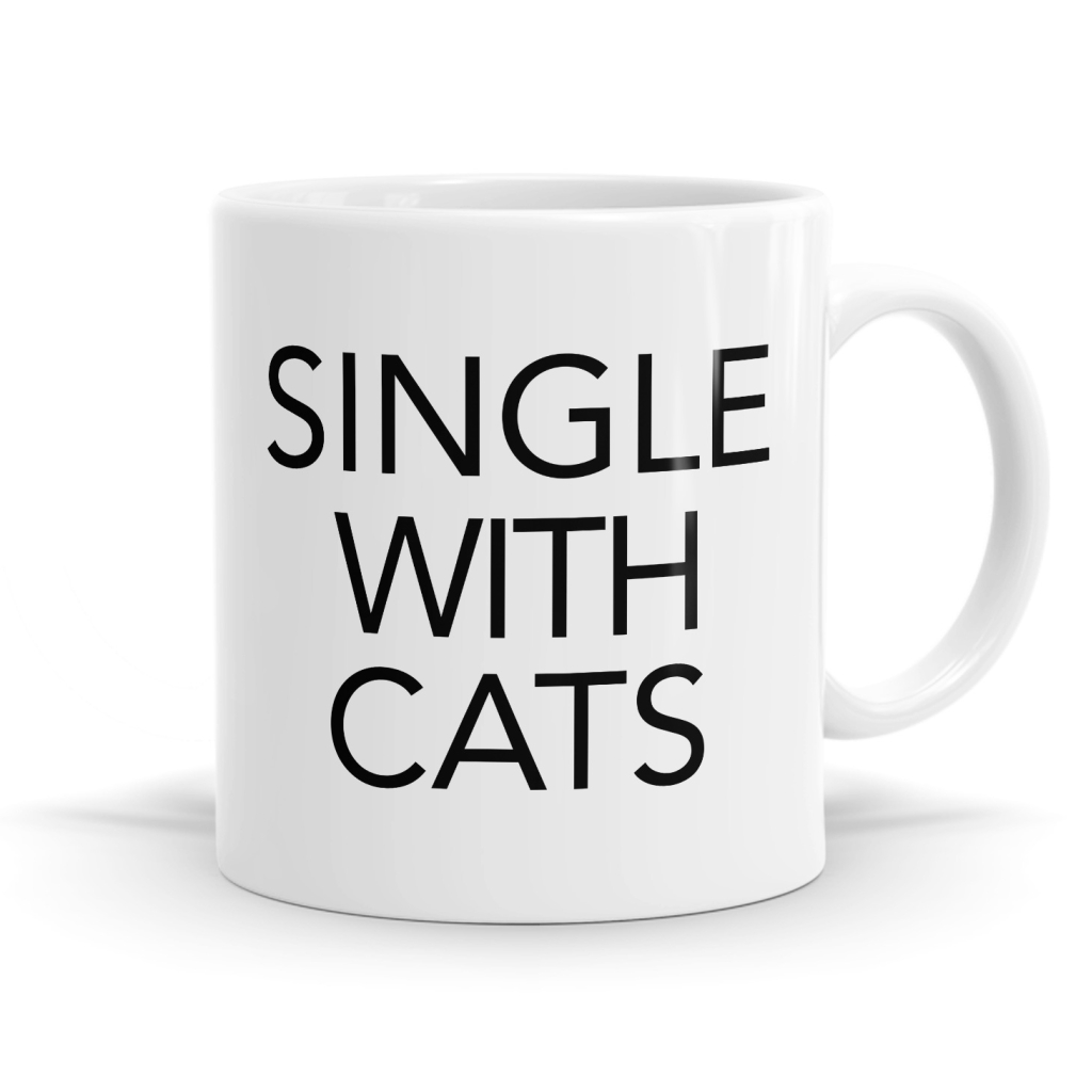 Single With Cats Mug