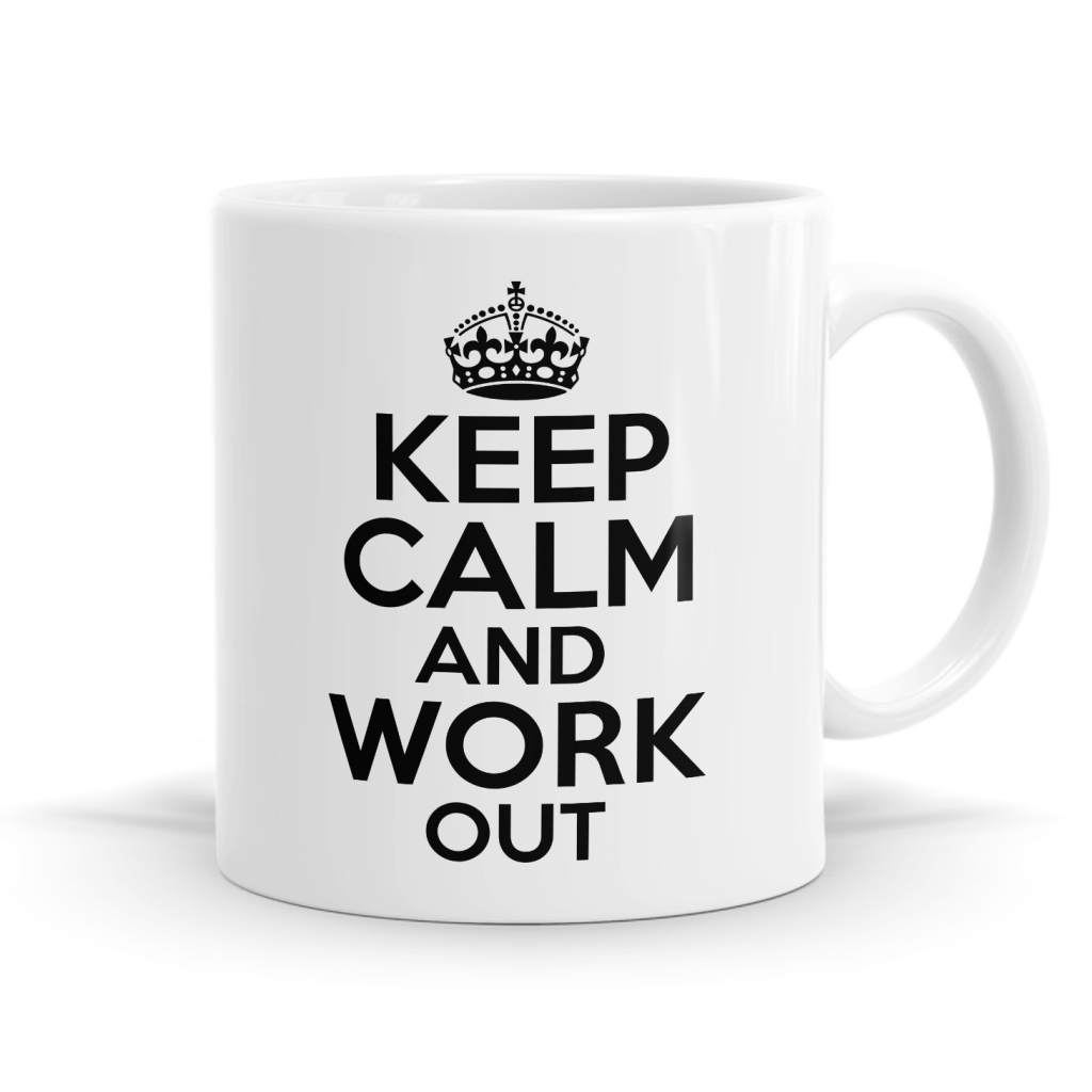 Keep Calm Work Out Mug