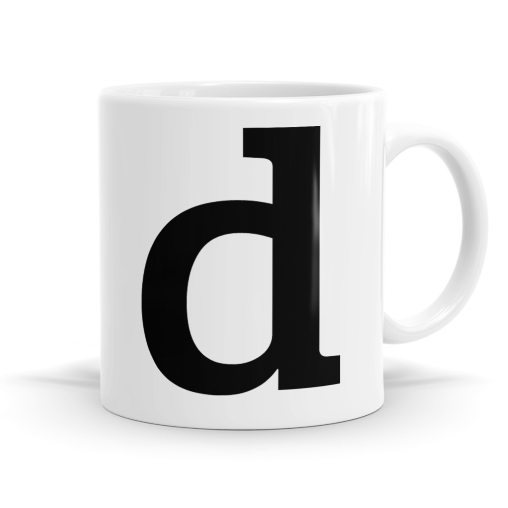 Letter D Mug