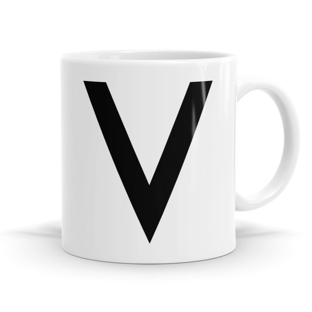 Letter V Mug