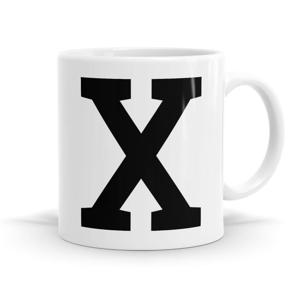 Letter X Mug