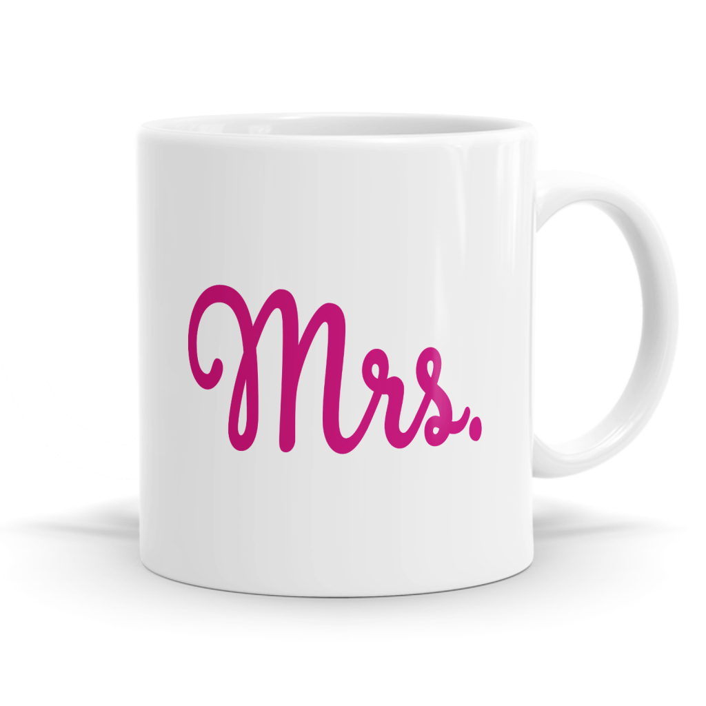 Mr and Mrs Mug Set image