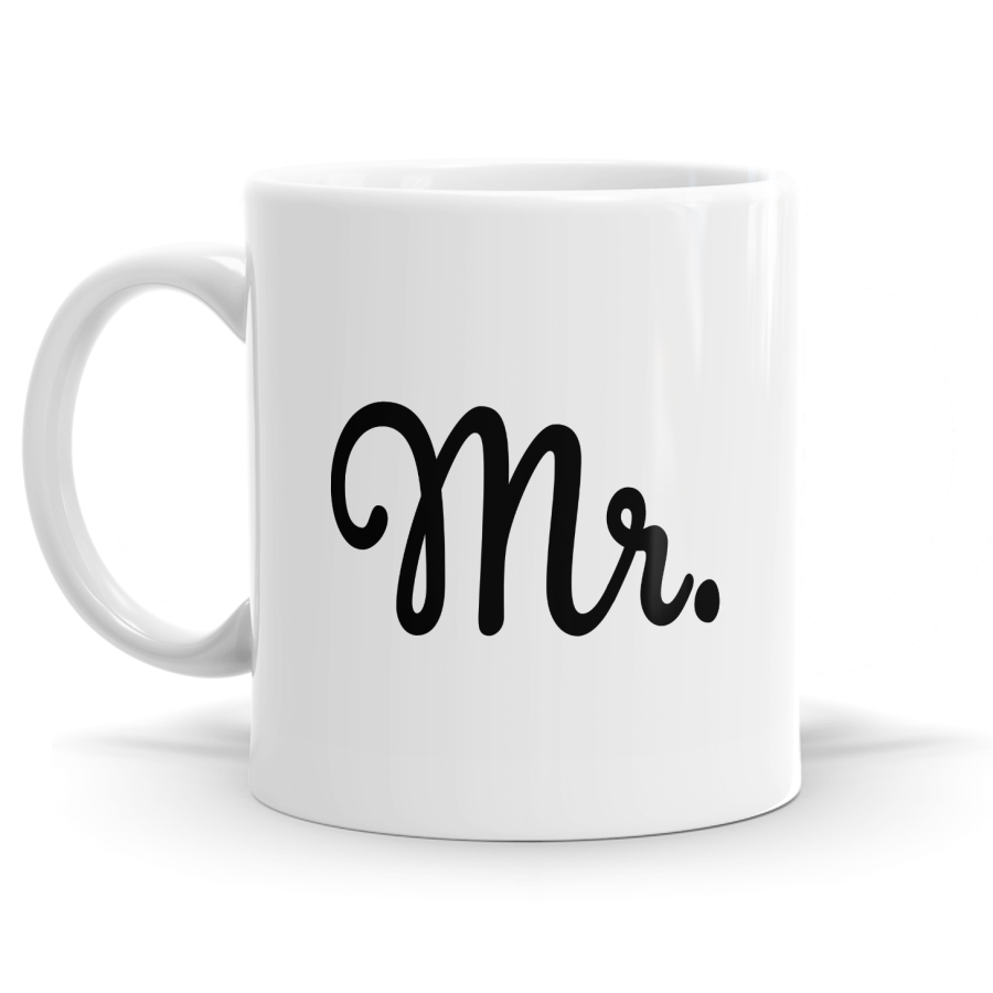 Mr and Mrs Mug Set