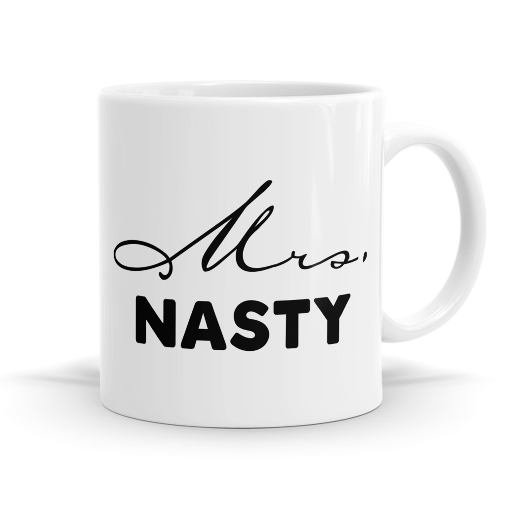 Mr Bad and Mrs Nasty Mug Set image