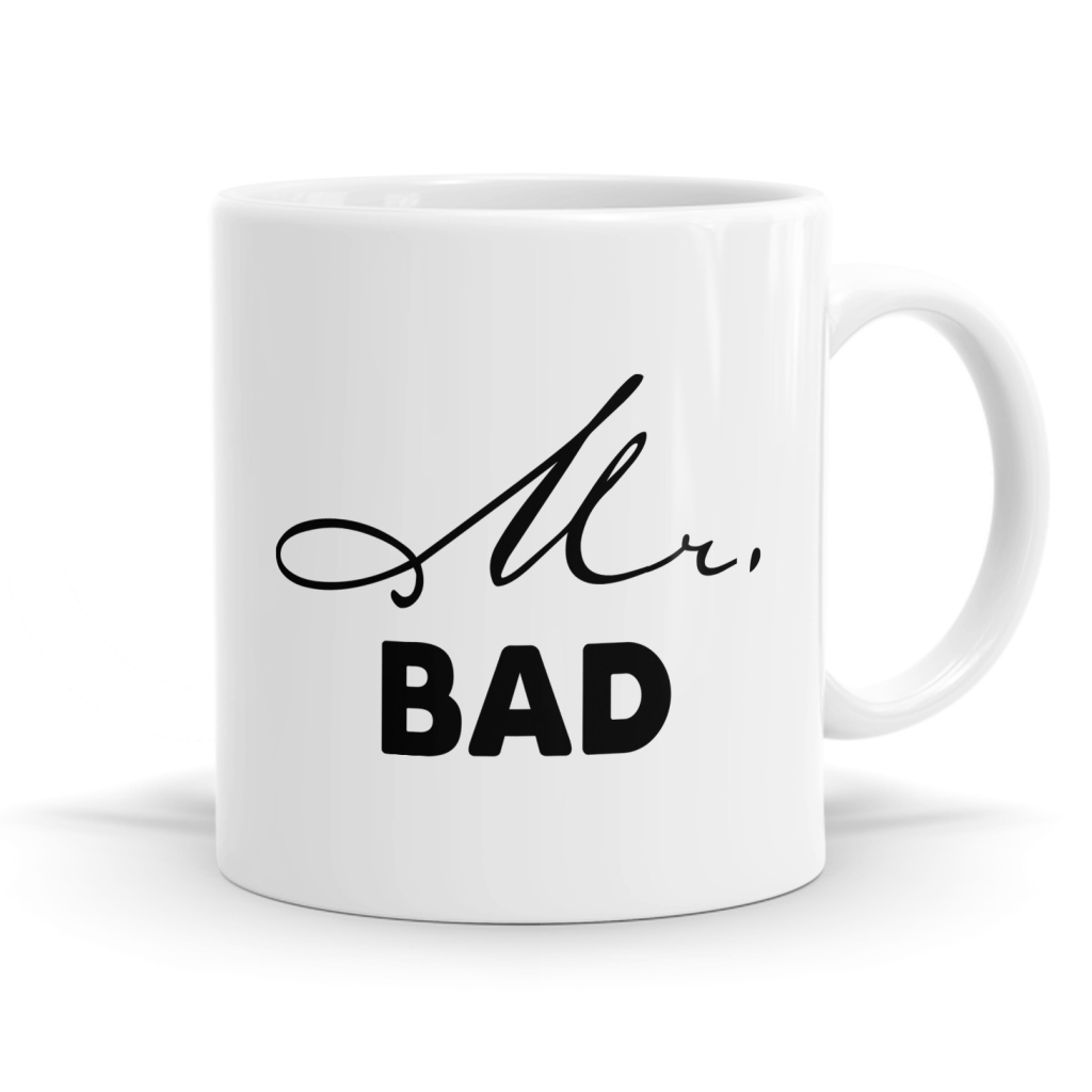 Mr Bad and Mrs Nasty Mug Set
