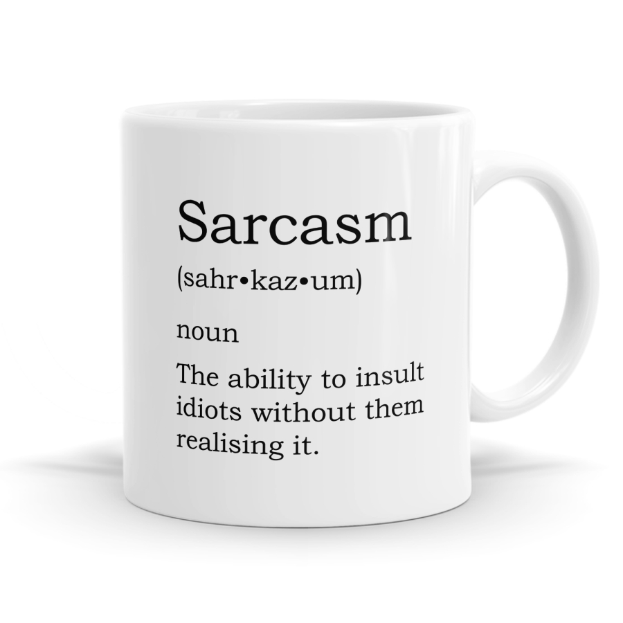 Sarcasm Definition Mug