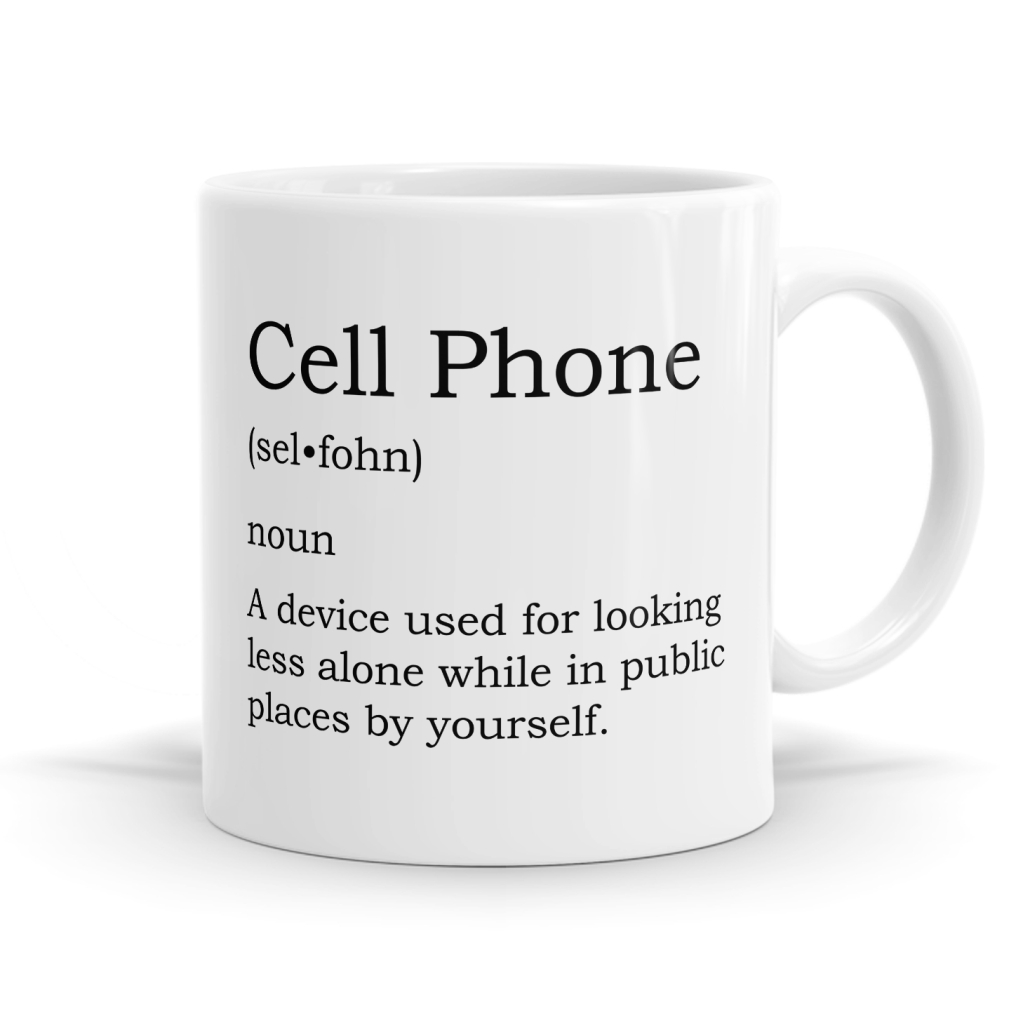 Cell Phone Definition Mug
