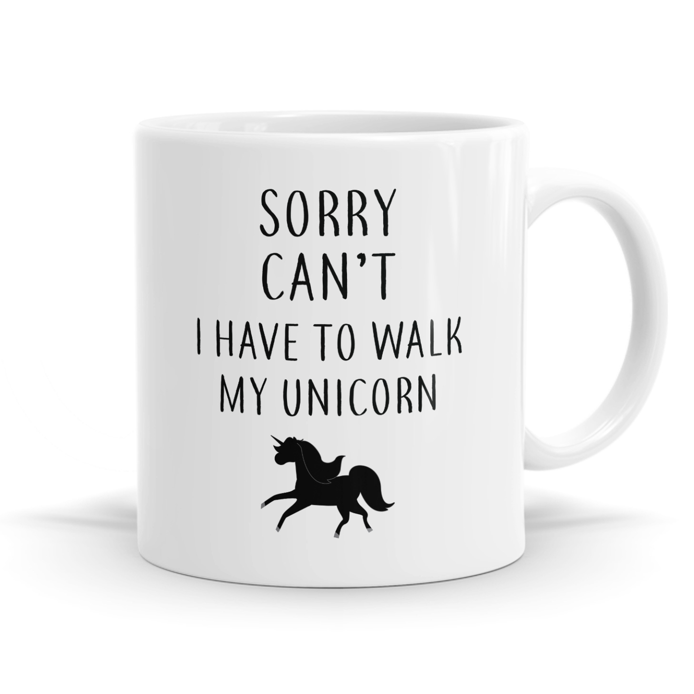 I'm Walking My Unicorn Mug image