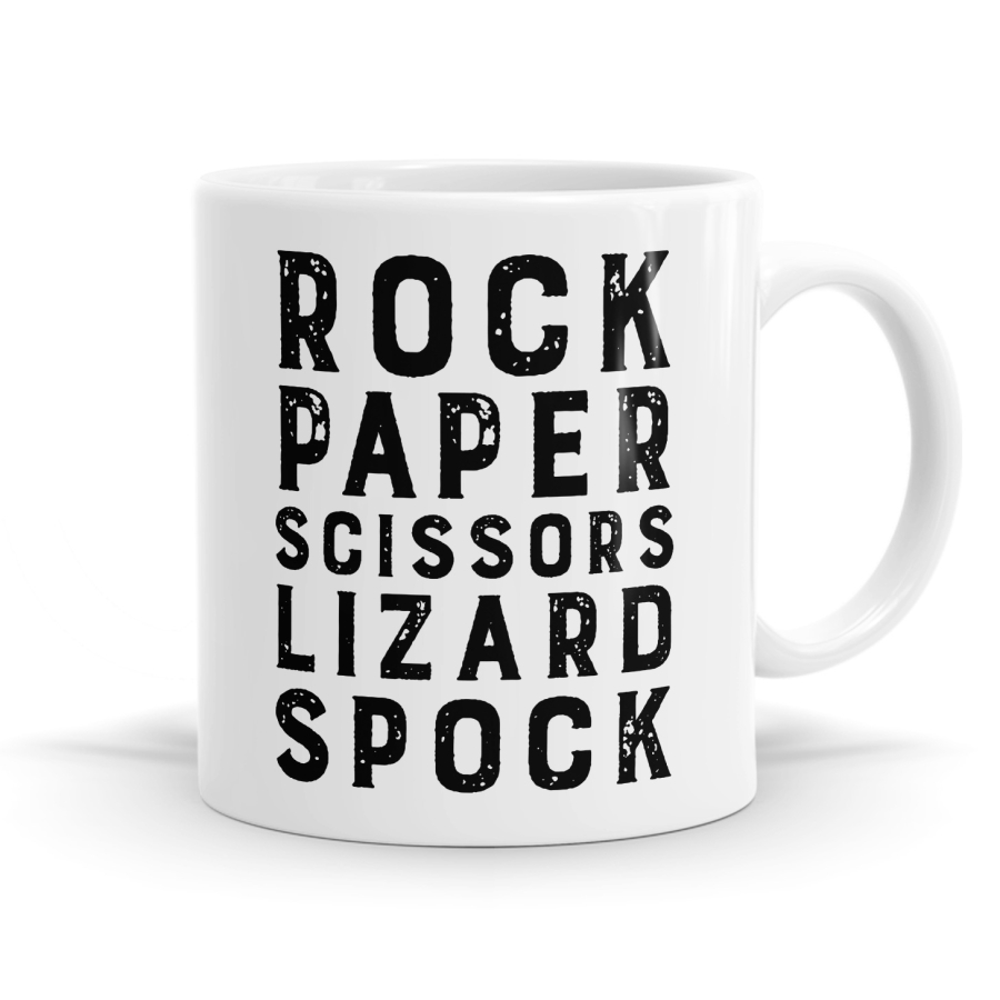 Rock Paper Scissors Mug