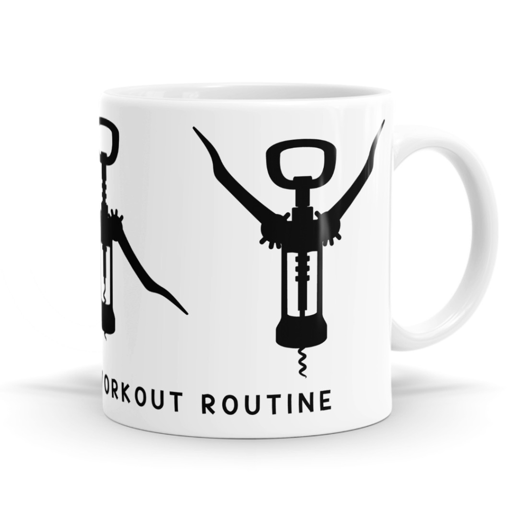 Wine Workout Routine Mug image