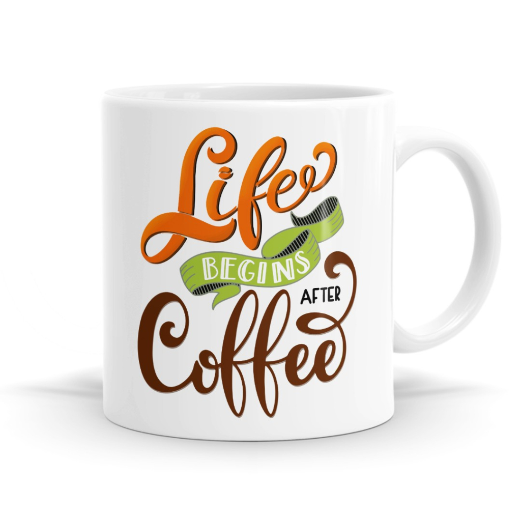 Life Begins After Coffee Mug