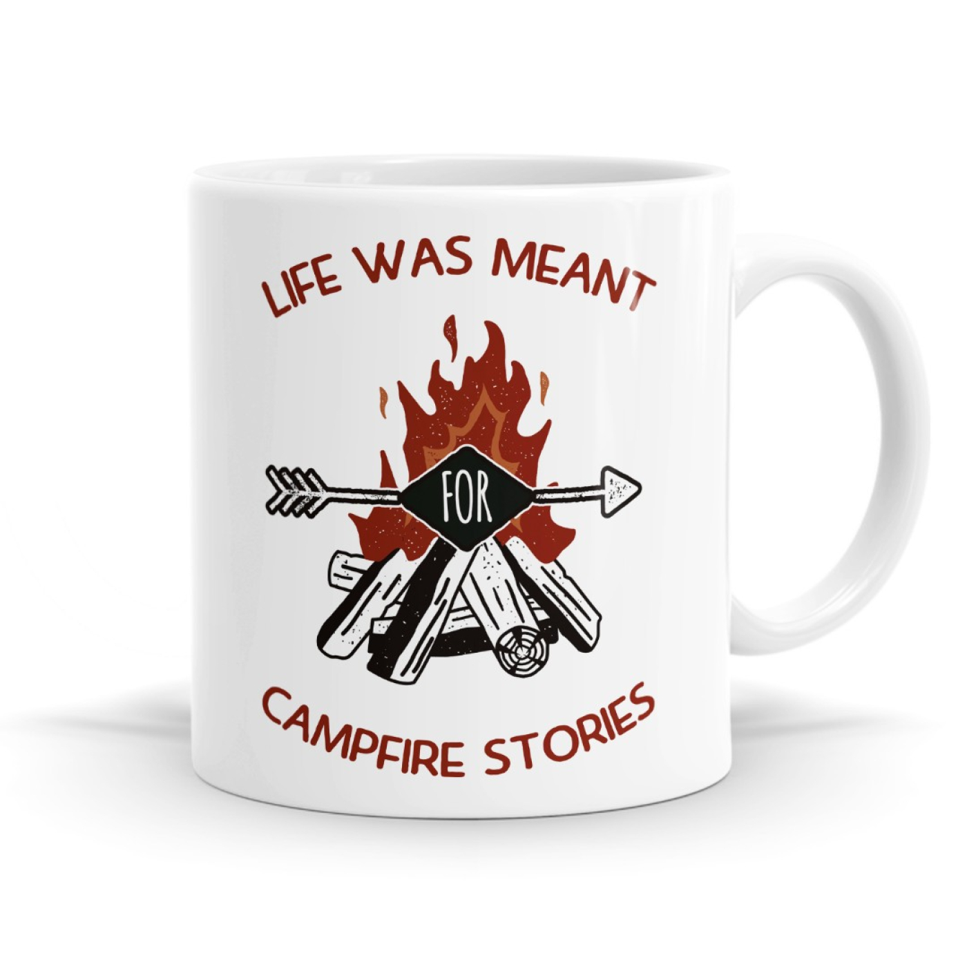 Life Was Meant Foe Campfire Stories Mug image