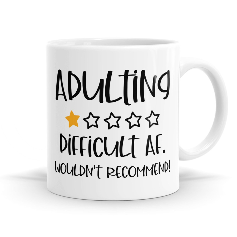 Adulting Review Mug