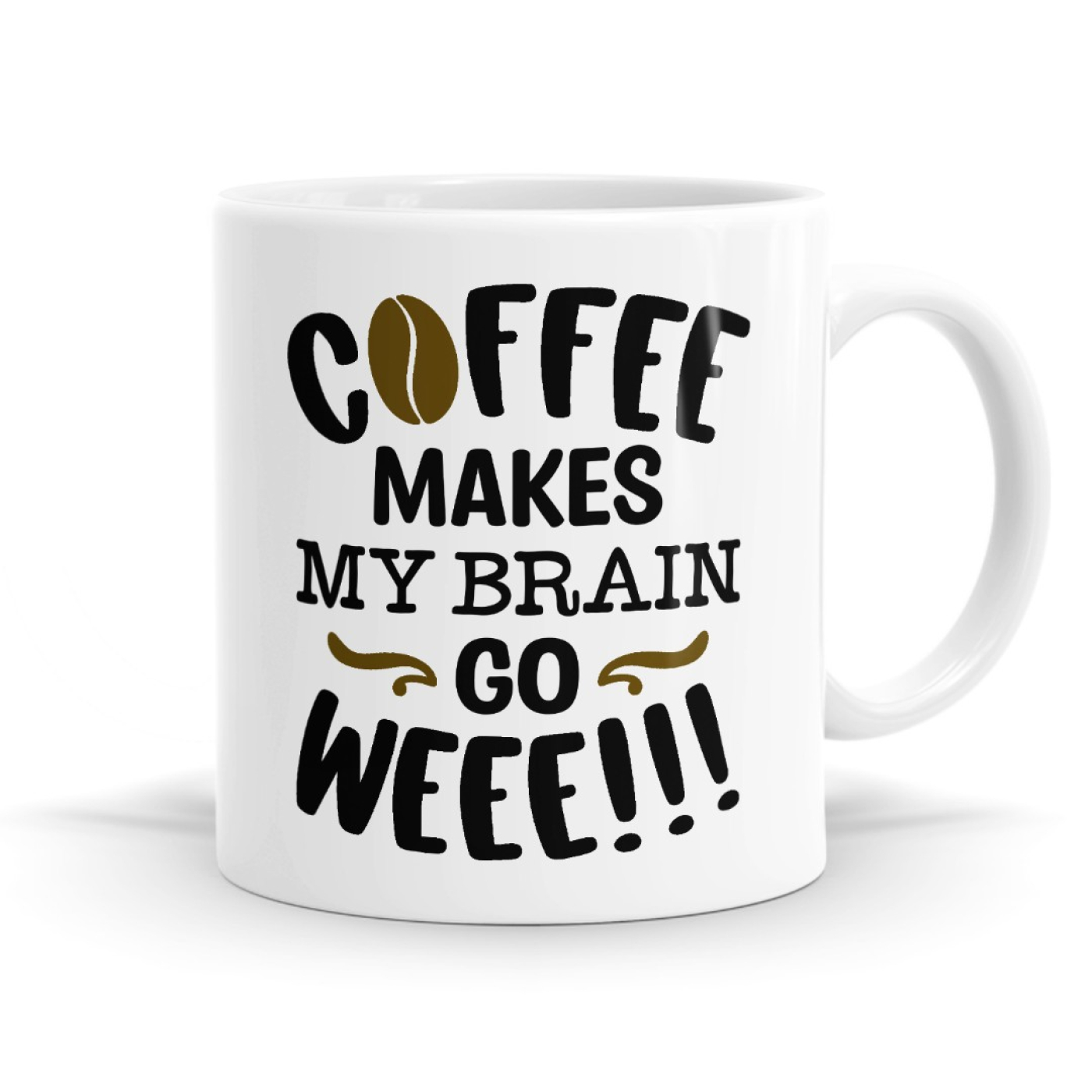 Coffee makes my brain go weee Mug image
