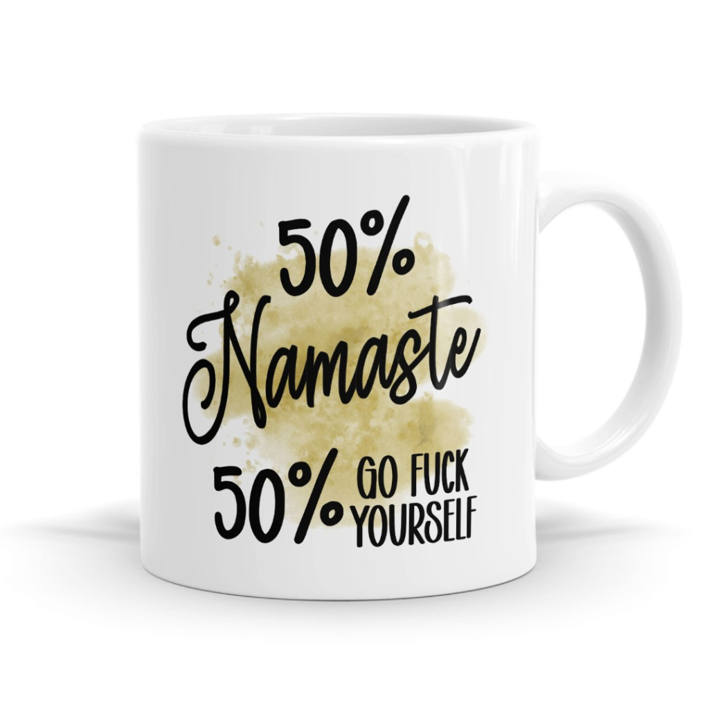 50 Percent Namaste Mug image