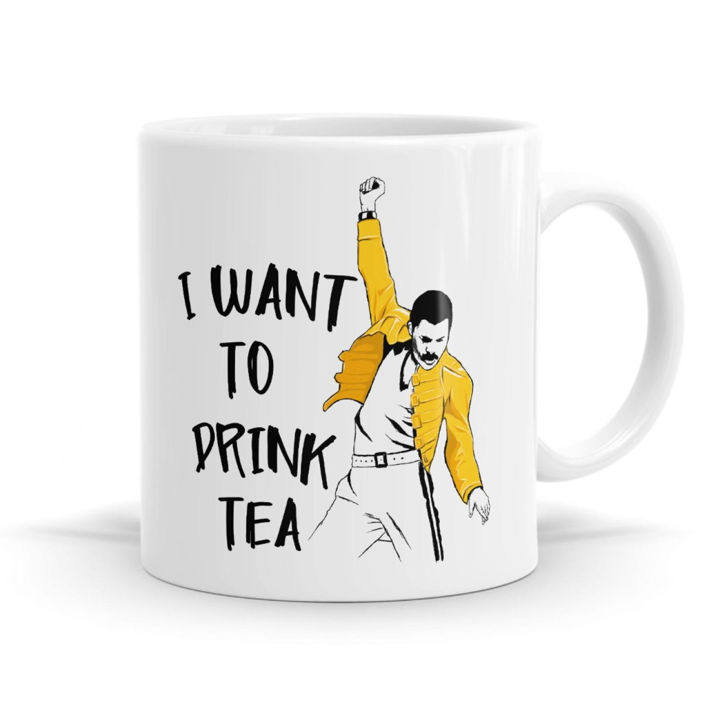 I Want To Drink Tea Freddie Mercury Mug image