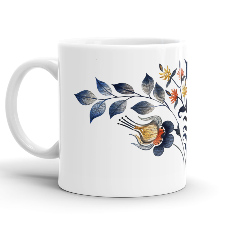 Wildfire Abstract Floral Two Mug Set image