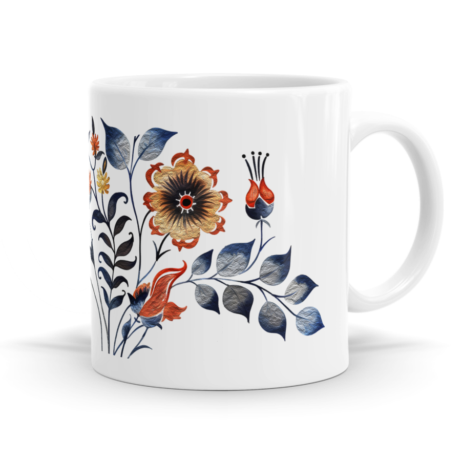 Wildfire Abstract Floral Two Mug Set image